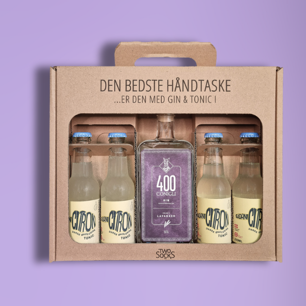 400 Conigli Lavender Gin Håndtaske med Sådan! Citron Tonic
