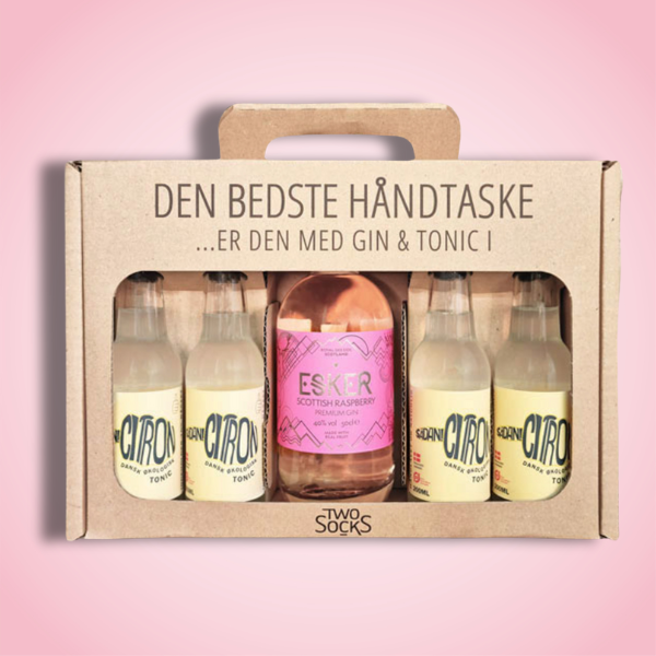 Esker Scottish Raspberry Gin Håndtaske med Sådan! Citron Tonic