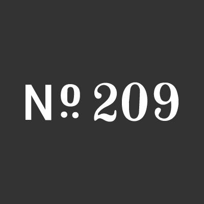 No 209 logo