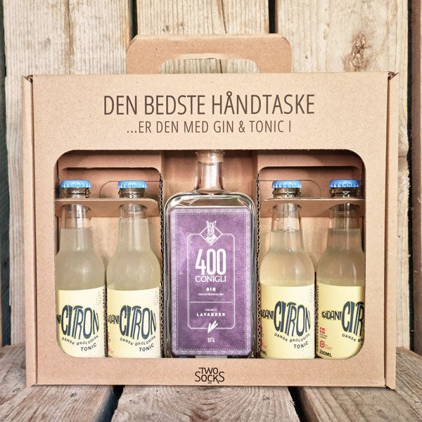 400 Conigli Lavender Gin Håndtaske med Sådan! Citron Tonic