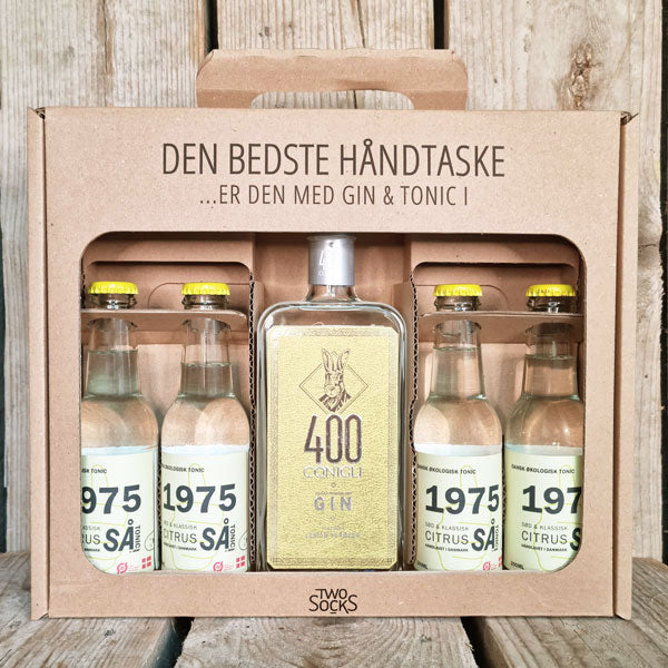 400 Conigli Lemon Verbena Gin Håndtaske med SÅ 1975 Citrus Tonic