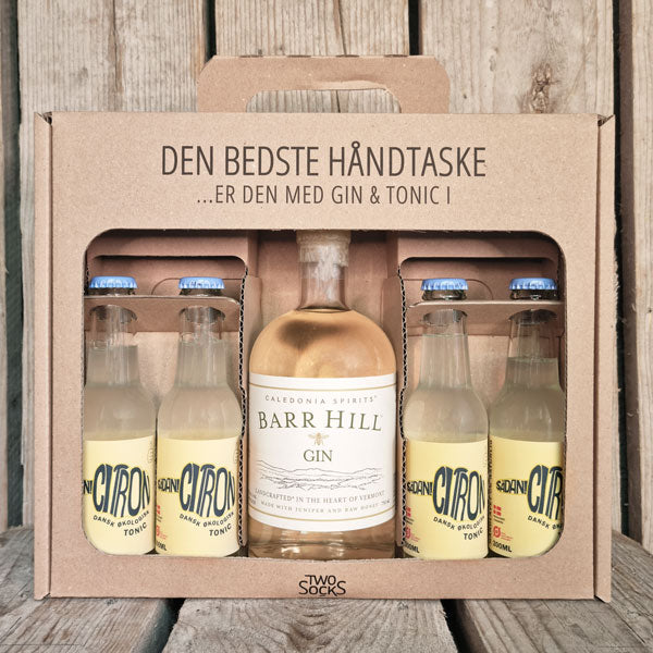 Barr hill Gin Håndtaske med Sådan! Citron Tonic