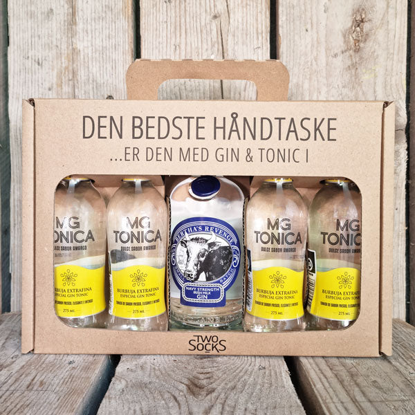 Bertha's Revenge Navy Strength Gin Håndtaske med MG Tonica