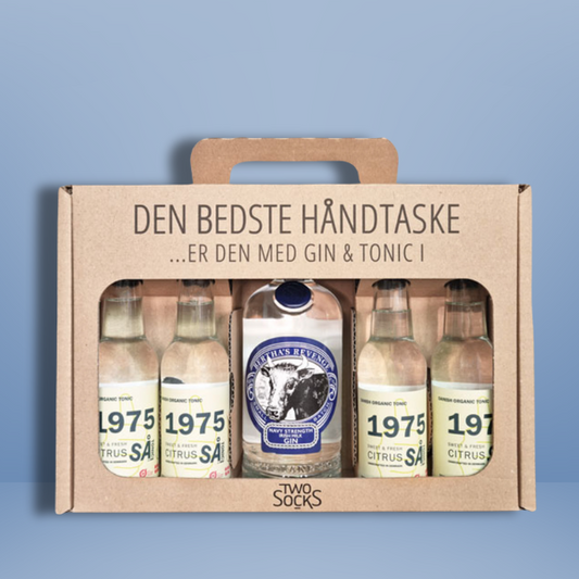 Bertha's Revenge Navy Strength Gin Håndtaske med 1975 Citrus Tonic