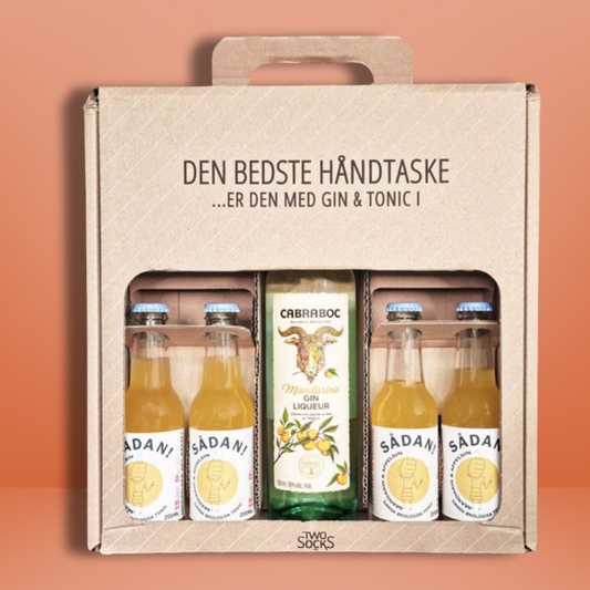 Cabraboc Mandarina Ginlikør Håndtaske med Sådan! Mandarin & Appelsin Tonic