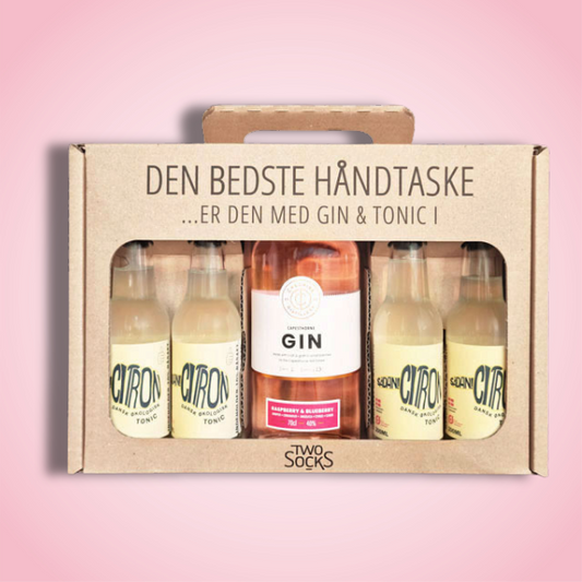 Capesthorne Raspberry Bueberry Gin Håndtaske med Sådan! Citron Tonic