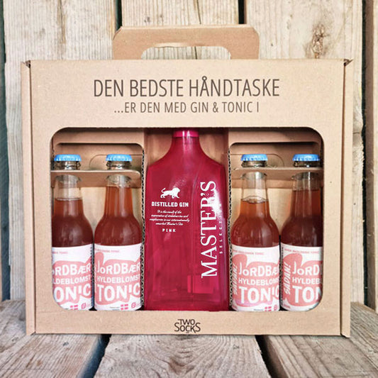 Master's Pink Gin Håndtaske med Sådan! Jordbær Hyldeblomst Tonic