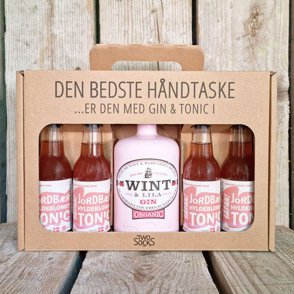 Wint & Lila Strawberry Gin Håndtaske med Sådan! Jordbær Hyldeblomst Tonic